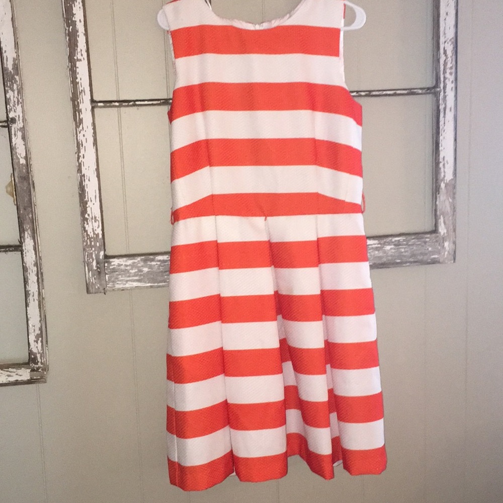 Orange and White dress